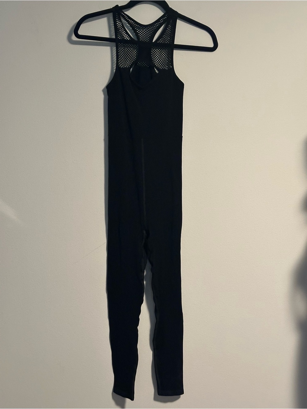 Free People FP Movement Free Style One Piece Jumpsuit Black XS/S Mesh NWOT